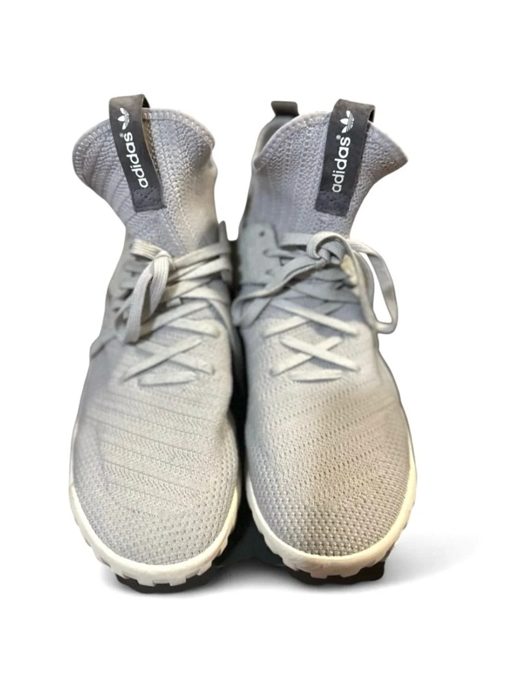 adidas 2015 Tubular x Primeknit Light Gray High-Tops Size US 10 Men’s